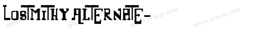Lostmithy Alternate字体转换